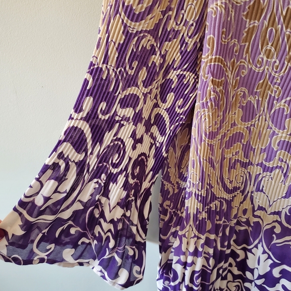 Dress Barn 1X Y2K Romantic Whimsigoth Fairy Grunge Boho Barocque Plisse Tunic - Picture 9 of 14